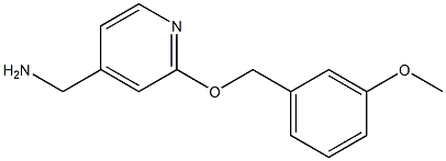 {2-[(3-methoxybenzyl)oxy]pyridin-4-yl}methylamine 结构式