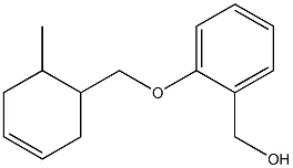 {2-[(6-methylcyclohex-3-en-1-yl)methoxy]phenyl}methanol 结构式