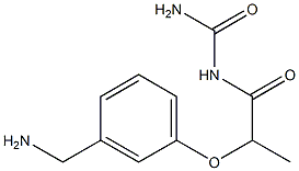 {2-[3-(aminomethyl)phenoxy]propanoyl}urea 结构式