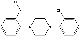 {2-[4-(2-chlorophenyl)piperazin-1-yl]phenyl}methanol 结构式