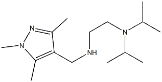 {2-[bis(propan-2-yl)amino]ethyl}[(1,3,5-trimethyl-1H-pyrazol-4-yl)methyl]amine 结构式