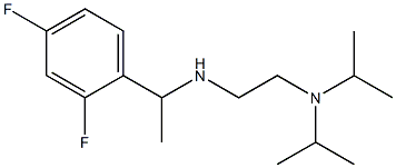 {2-[bis(propan-2-yl)amino]ethyl}[1-(2,4-difluorophenyl)ethyl]amine 结构式