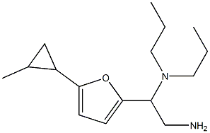 {2-amino-1-[5-(2-methylcyclopropyl)furan-2-yl]ethyl}dipropylamine 结构式