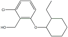 {2-chloro-6-[(2-ethylcyclohexyl)oxy]phenyl}methanol 结构式