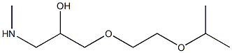 {2-hydroxy-3-[2-(propan-2-yloxy)ethoxy]propyl}(methyl)amine 结构式