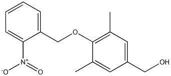 {3,5-dimethyl-4-[(2-nitrophenyl)methoxy]phenyl}methanol 结构式