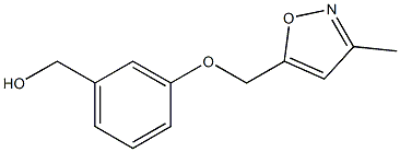 {3-[(3-methyl-1,2-oxazol-5-yl)methoxy]phenyl}methanol 结构式