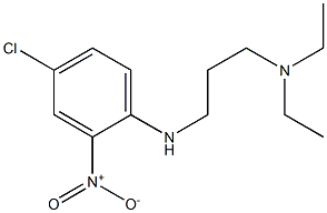 {3-[(4-chloro-2-nitrophenyl)amino]propyl}diethylamine 结构式