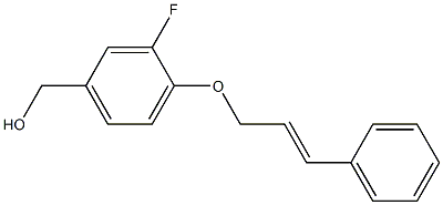 {3-fluoro-4-[(3-phenylprop-2-en-1-yl)oxy]phenyl}methanol 结构式