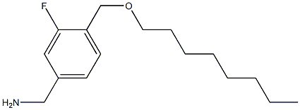 {3-fluoro-4-[(octyloxy)methyl]phenyl}methanamine 结构式