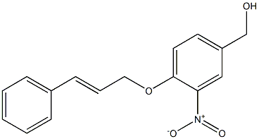 {3-nitro-4-[(3-phenylprop-2-en-1-yl)oxy]phenyl}methanol 结构式