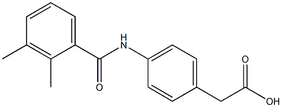 {4-[(2,3-dimethylbenzoyl)amino]phenyl}acetic acid 结构式