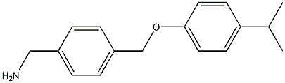 {4-[4-(propan-2-yl)phenoxymethyl]phenyl}methanamine 结构式