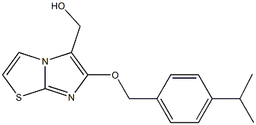 {6-[(4-isopropylbenzyl)oxy]imidazo[2,1-b][1,3]thiazol-5-yl}methanol 结构式