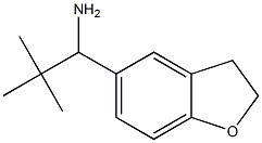 1-(2,3-dihydro-1-benzofuran-5-yl)-2,2-dimethylpropan-1-amine 结构式