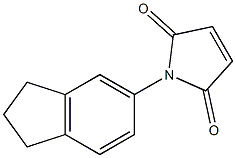 1-(2,3-dihydro-1H-inden-5-yl)-2,5-dihydro-1H-pyrrole-2,5-dione 结构式