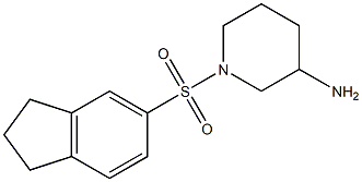 1-(2,3-dihydro-1H-indene-5-sulfonyl)piperidin-3-amine 结构式