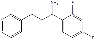 1-(2,4-difluorophenyl)-3-phenylpropan-1-amine 结构式