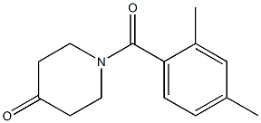 1-(2,4-dimethylbenzoyl)piperidin-4-one 结构式