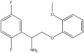 1-(2,5-difluorophenyl)-2-(2-methoxyphenoxy)ethanamine 结构式