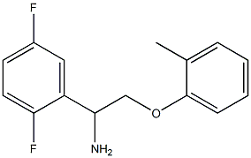 1-(2,5-difluorophenyl)-2-(2-methylphenoxy)ethanamine 结构式