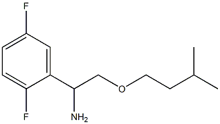 1-(2,5-difluorophenyl)-2-(3-methylbutoxy)ethan-1-amine 结构式