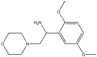 1-(2,5-dimethoxyphenyl)-2-morpholin-4-ylethanamine 结构式