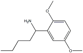 1-(2,5-dimethoxyphenyl)pentan-1-amine 结构式