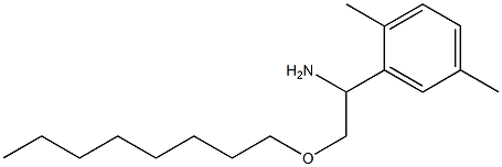 1-(2,5-dimethylphenyl)-2-(octyloxy)ethan-1-amine 结构式