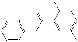 1-(2,5-dimethylphenyl)-2-(pyridin-2-yl)ethan-1-one 结构式