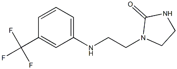 1-(2-{[3-(trifluoromethyl)phenyl]amino}ethyl)imidazolidin-2-one 结构式