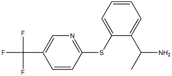 1-(2-{[5-(trifluoromethyl)pyridin-2-yl]sulfanyl}phenyl)ethan-1-amine 结构式