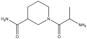 1-(2-aminopropanoyl)piperidine-3-carboxamide 结构式