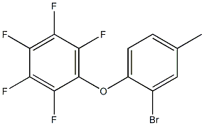 1-(2-bromo-4-methylphenoxy)-2,3,4,5,6-pentafluorobenzene 结构式