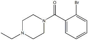 1-(2-bromobenzoyl)-4-ethylpiperazine 结构式