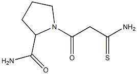 1-(2-carbamothioylacetyl)pyrrolidine-2-carboxamide 结构式