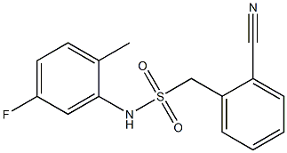 1-(2-cyanophenyl)-N-(5-fluoro-2-methylphenyl)methanesulfonamide 结构式
