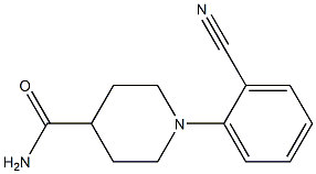 1-(2-cyanophenyl)piperidine-4-carboxamide 结构式