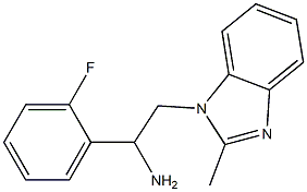 1-(2-fluorophenyl)-2-(2-methyl-1H-1,3-benzodiazol-1-yl)ethan-1-amine 结构式