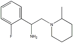 1-(2-fluorophenyl)-2-(2-methylpiperidin-1-yl)ethanamine 结构式