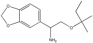 1-(2H-1,3-benzodioxol-5-yl)-2-[(2-methylbutan-2-yl)oxy]ethan-1-amine 结构式