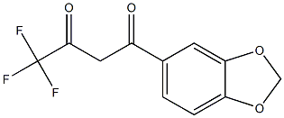 1-(2H-1,3-benzodioxol-5-yl)-4,4,4-trifluorobutane-1,3-dione 结构式