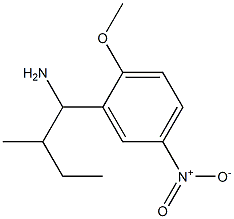 1-(2-methoxy-5-nitrophenyl)-2-methylbutan-1-amine 结构式