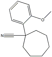 1-(2-methoxyphenyl)cycloheptane-1-carbonitrile 结构式