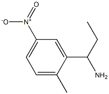 1-(2-methyl-5-nitrophenyl)propan-1-amine 结构式