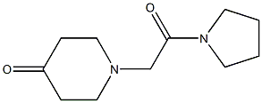 1-(2-oxo-2-pyrrolidin-1-ylethyl)piperidin-4-one 结构式