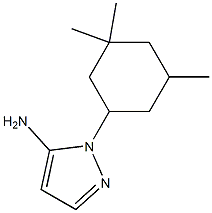 1-(3,3,5-trimethylcyclohexyl)-1H-pyrazol-5-amine 结构式