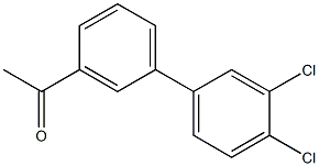 1-(3',4'-dichloro-1,1'-biphenyl-3-yl)ethanone 结构式