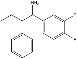 1-(3,4-difluorophenyl)-2-phenylbutan-1-amine 结构式