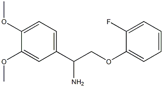 1-(3,4-dimethoxyphenyl)-2-(2-fluorophenoxy)ethanamine 结构式